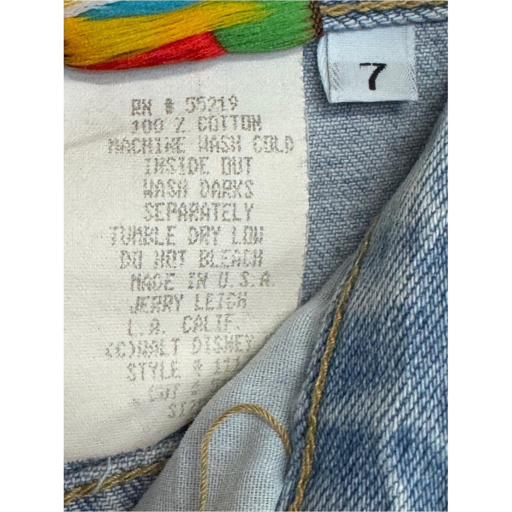 VTG 90s Disney Jerry Leigh Light Waisted‎ Mom Jeans Size 26 Mickey Minnie Goofy - Picture 10 of 10